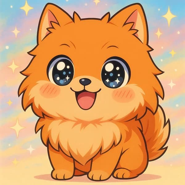 Pet Anime pet portrait example 2