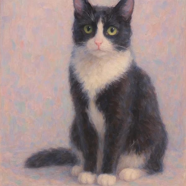 Pet Impressionist pet portrait example 5