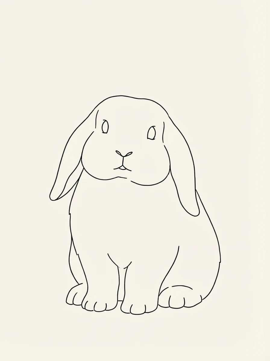 Pet Line Art pet portrait example 4
